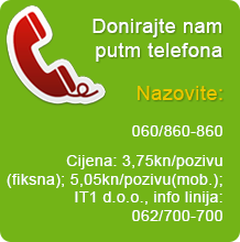 Donirajte nam putem telefona